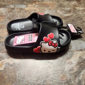 Hello Kitty Big Kids Slides / Sandals - Size 13-1 - NWT